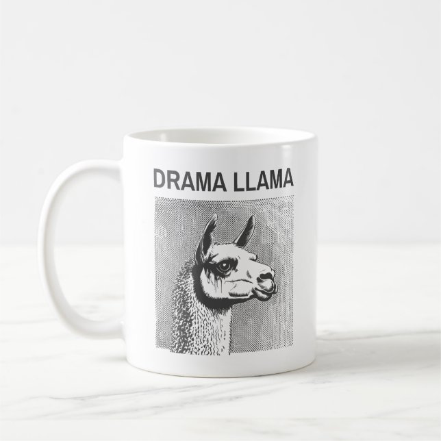 De Café Taza divertida clásica Drama Llama (Izquierda)