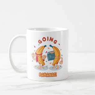 De Café Taza Divertida Clásica Volviéndose Bananas