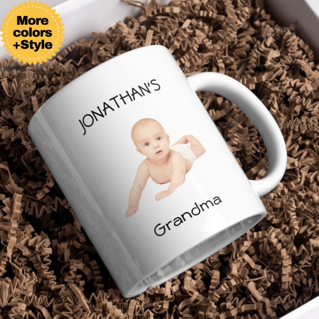 De Café Taza divertida con cara personalizada para abuelo  (Funny Custom Face Mug for Grandpa – Gift for Any Occasion)