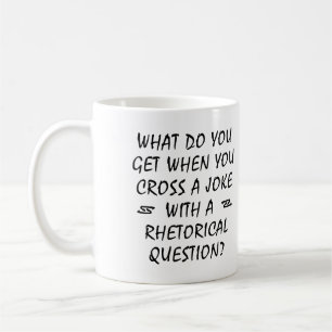 De Café Taza Divertida Con Pregunta Retórica Cruzada