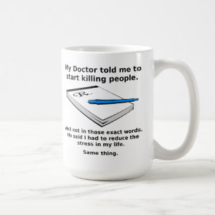 De Café Taza Divertida con Receta para Matar