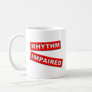 De Café Taza Divertida con Ritmo Deteriorado Humor