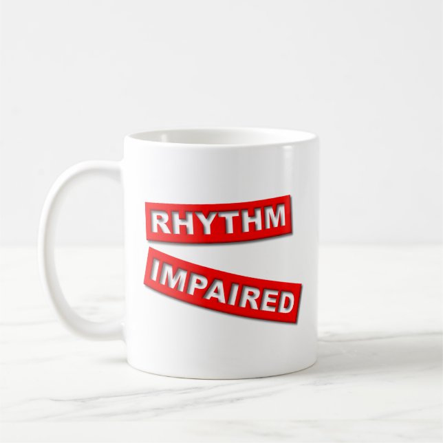 De Café Taza Divertida con Ritmo Deteriorado Humor (Izquierda)