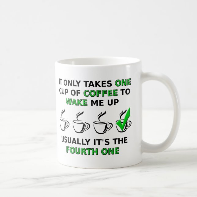 De Café Taza Divertida Cuarta Uno (Derecha)