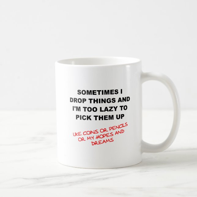 De Café Taza Divertida Dejo Caer Cosas (Derecha)