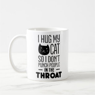 De Café Taza divertida del amante del gato abrazo mis