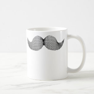 De Café Taza divertida del bigote