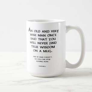 De Café Taza divertida del consejo sabio