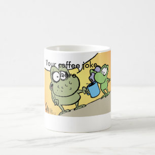 De Café Taza divertida del dibujo animado del chiste del