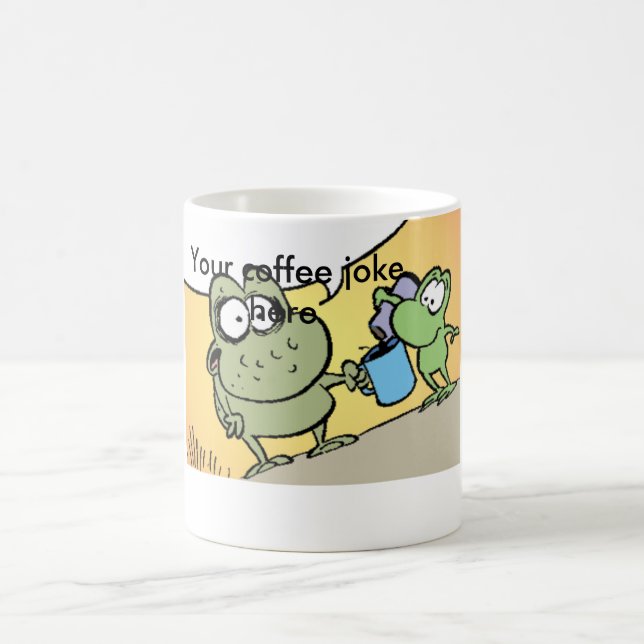 De Café Taza divertida del dibujo animado del chiste del (Centro)