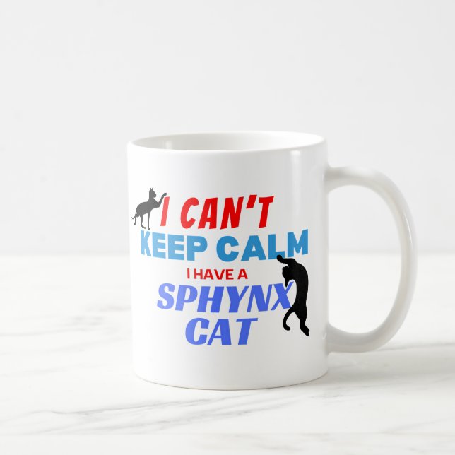 De Café Taza divertida del gato Sphynx (Derecha)