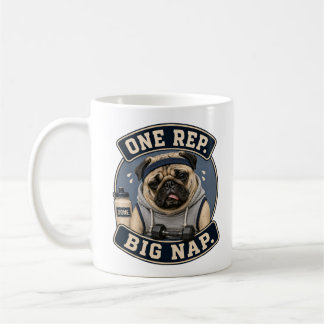 De Café Taza divertida del gimnasio del pug | Un gran desc