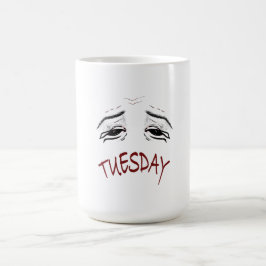 De Café Taza divertida del martes cansado - Mañana agotada
