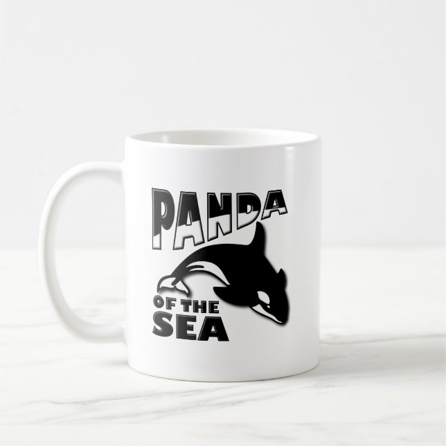 De Café Taza Divertida del Panda del Mar (Izquierda)