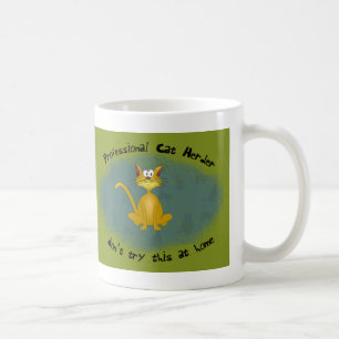 De Café Taza divertida del pastor del gato