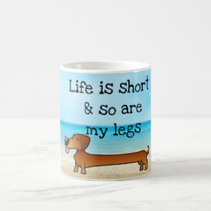 De Café Taza divertida del perrito del perrito caliente