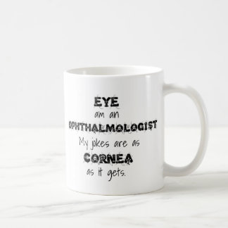 De Café Taza divertida del retruécano del oftalmólogo