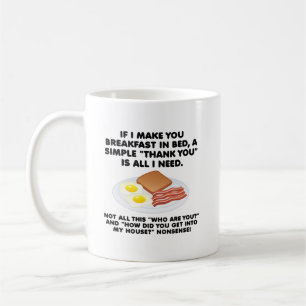 De Café Taza Divertida Desayuno en la Cama