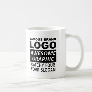 De Café Taza Divertida Eslogan Logotipo