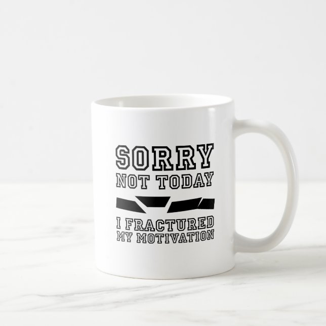 De Café Taza Divertida: Fracturé Mi Motivación (Derecha)