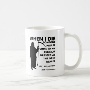 De Café Taza Divertida Funeral Segador Siniestro