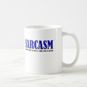 De Café Taza divertida golpeando el sarcasmo