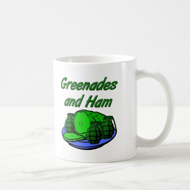 De Café Taza Divertida Granadas y Jamón (Derecha)