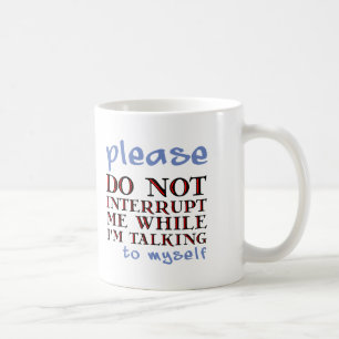 De Café Taza Divertida Hablando Conmigo Mismo