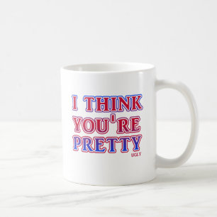 De Café Taza Divertida Insulto Humor Feo Bonito