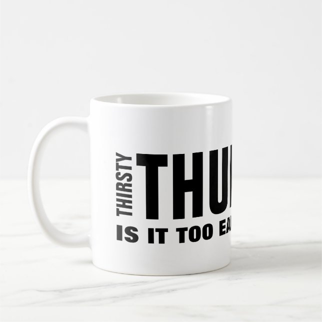 De Café Taza Divertida Jueves Sediento (Izquierda)