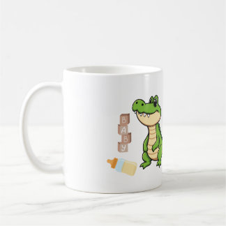 De Café taza divertida linda bebé Cocodrilo