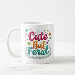 De Café Taza divertida, linda pero salvaje y descarada