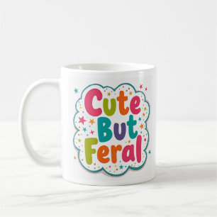 De Café Taza divertida, linda y salvaje