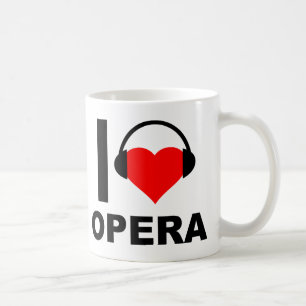 De Café Taza Divertida Me Encanta la Ópera
