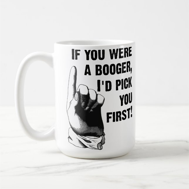 De Café Taza Divertida Moco Elige Tú Primero (Izquierda)
