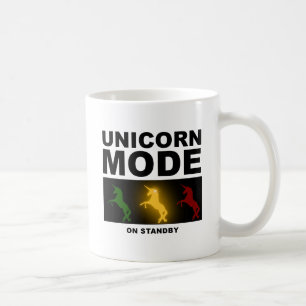De Café Taza Divertida Modo Unicornio en Espera