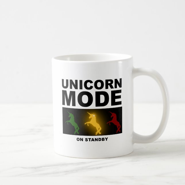 De Café Taza Divertida Modo Unicornio en Espera (Derecha)