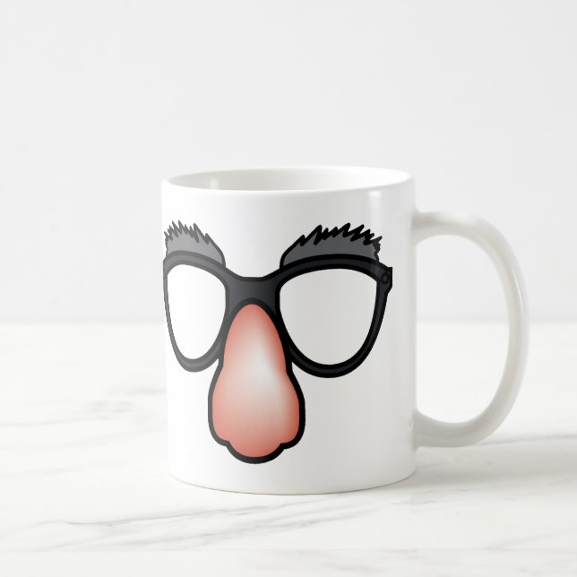 De Café Taza Divertida Nariz Y Gafas Falsas (Derecha)