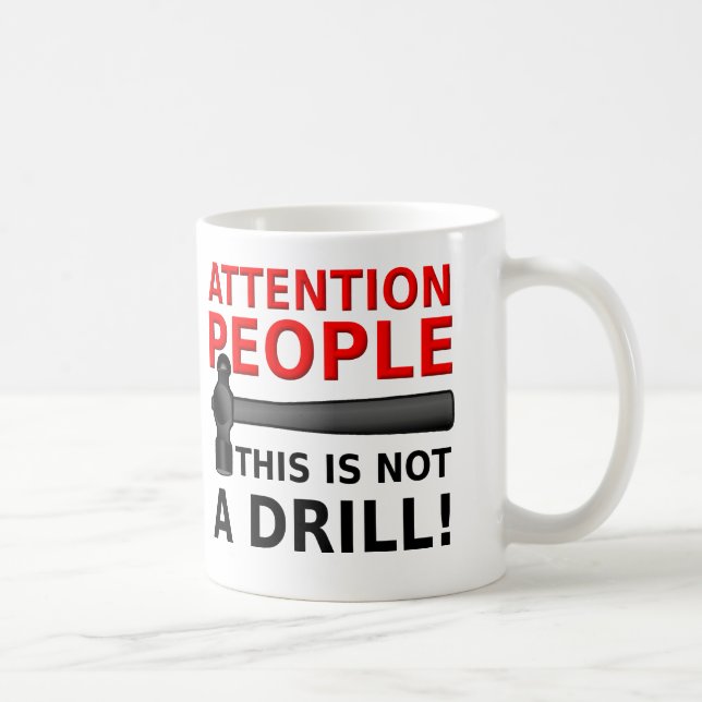 De Café Taza Divertida No Es Un Simulacro Humor (Derecha)