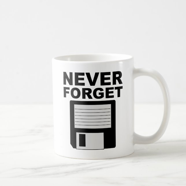 De Café Taza Divertida Nunca Olvides el Disquete (Derecha)