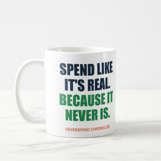 De Café Taza divertida para ahorrar como si fuera real