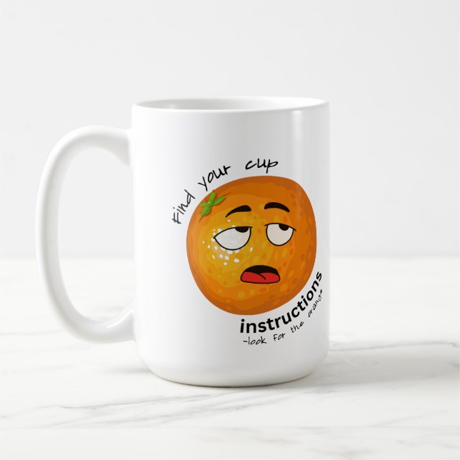 De Café taza divertida para bebedores olvidadizos frutales (Izquierda)