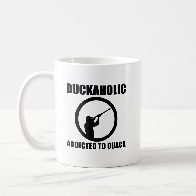 De Café Taza divertida para cazadores Duckaholic (Izquierda)