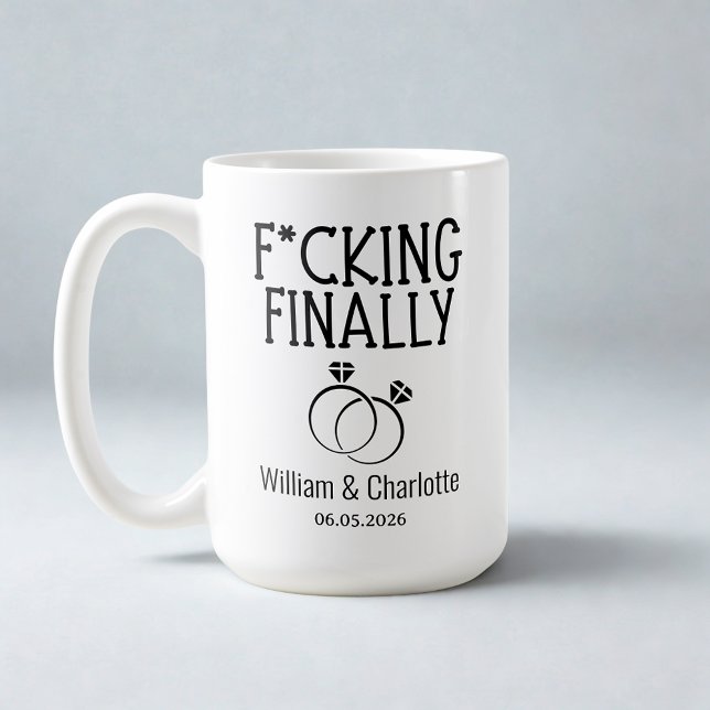 De Café Taza Divertida para Comprometidos, Taza Por Fin, P (Subido por el creador)
