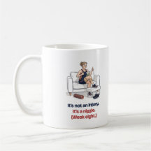 Taza divertida para corredor con pequeña molestia,