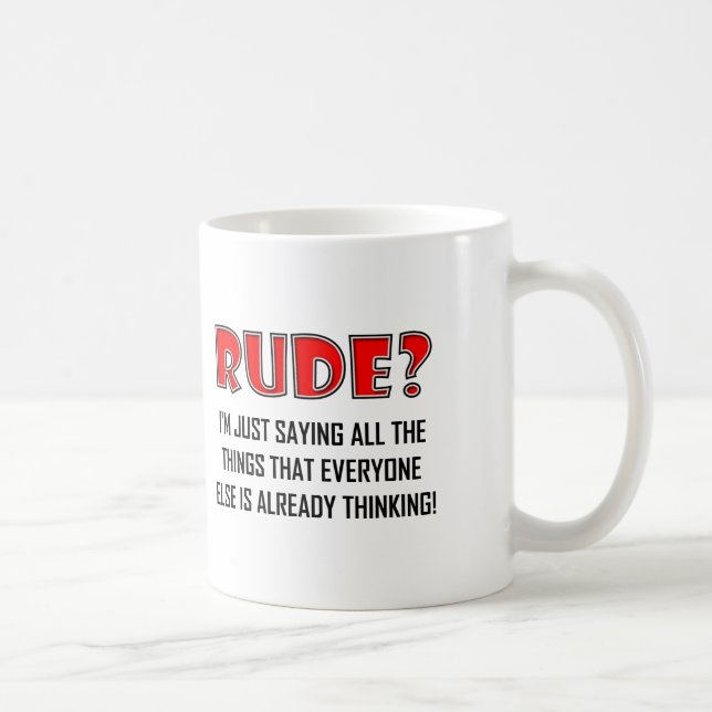 De Café Taza Divertida para Decir Cosas Groseras (Derecha)