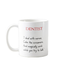 Taza divertida para dentista