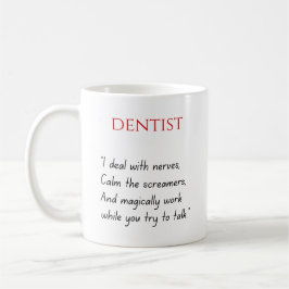 De Café Taza divertida para dentista