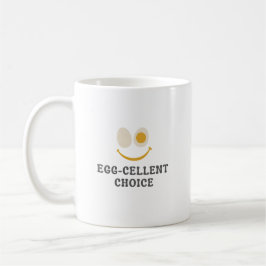 De Café Taza divertida para desayuno con huevo excelente