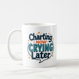 De Café Taza divertida para enfermera 'Documentando ahora,